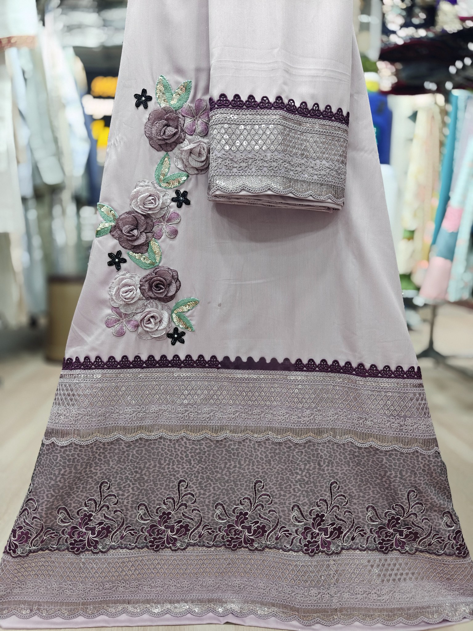 Purple  Flower Bunch Work Rida 